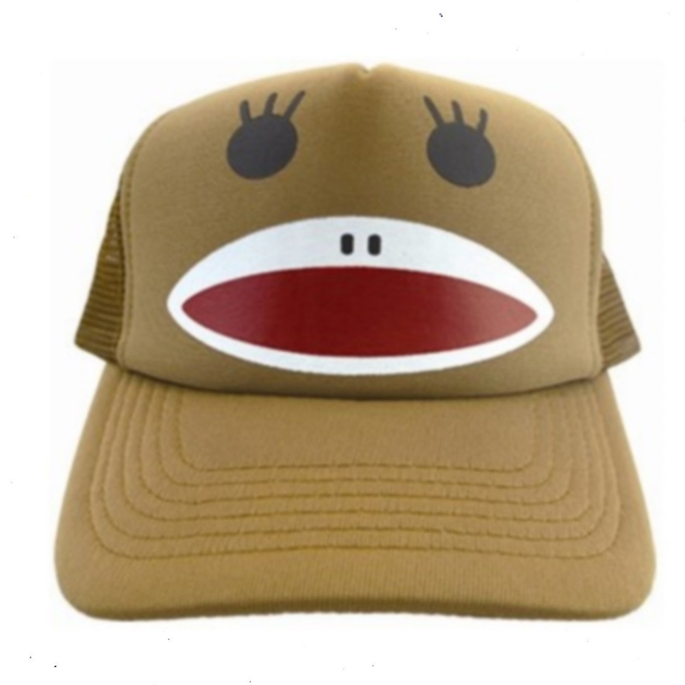 Kids Youth Monkey hat Cap Snapback Chimp AMC Apes HODL brown H